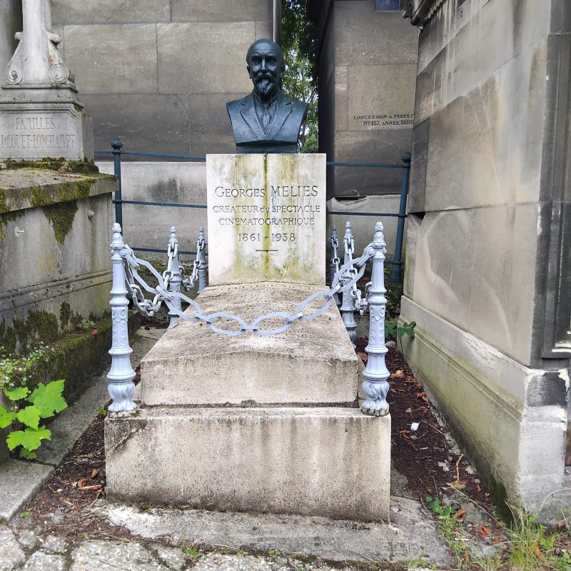 George's Melies, the creator of the modern day cinema buried at Père Lachaise Cemetery.