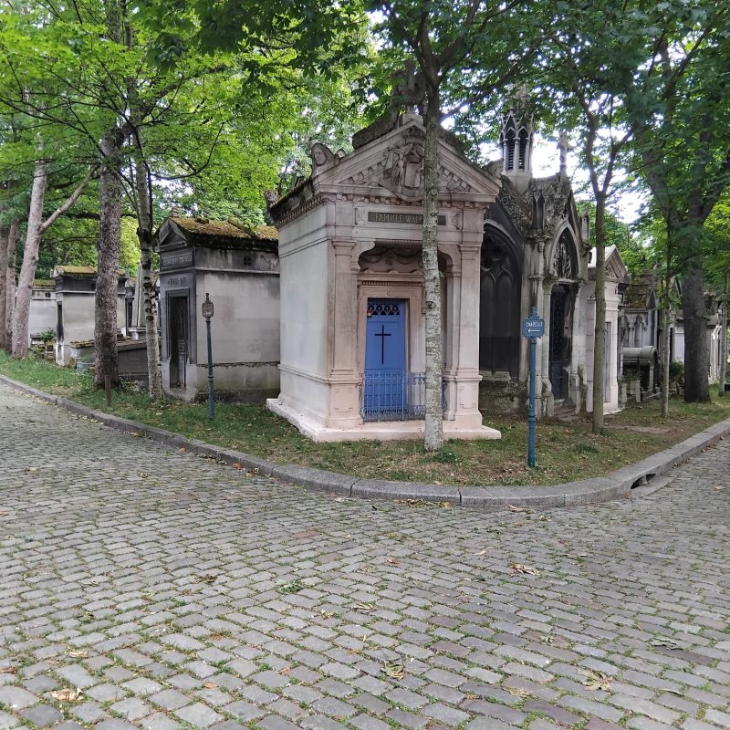 The grave of Maria Walewski, Napoleon's mistress, with whom he had a son, at Père Lachaise Cemetery.
