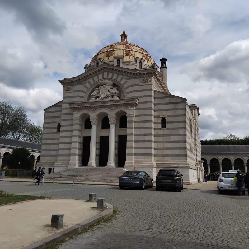 Simply the most beautiful crematorium in the world at Père Lachaise Cemetery in Paris. A place to die for. Opened in 1899.