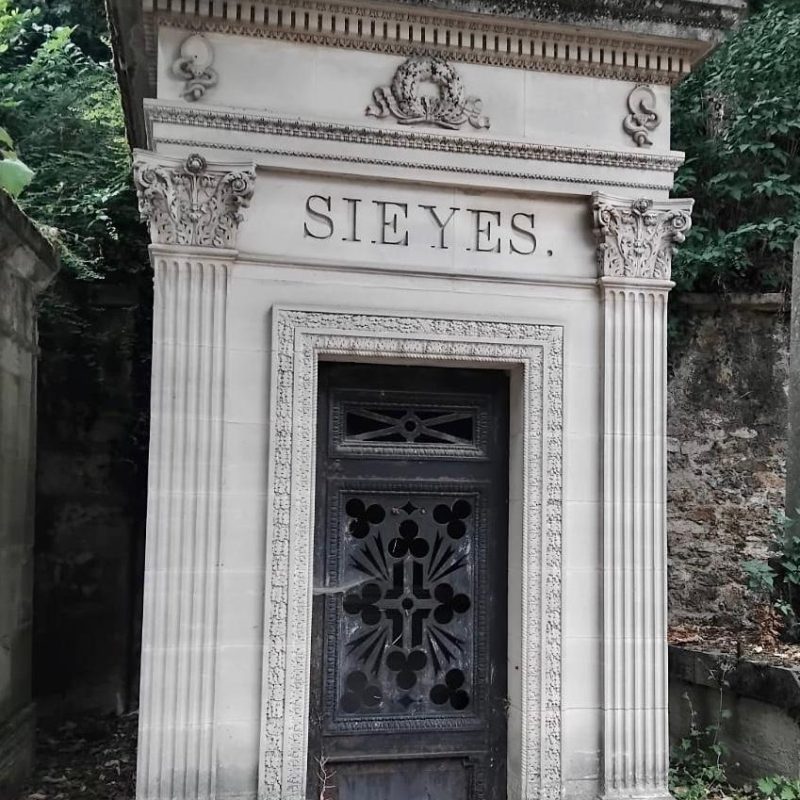 The grave of the French revolutionary cleric, Abbot Sieyes