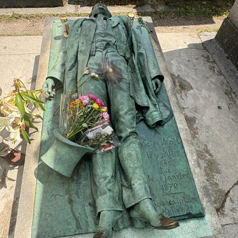 The grave of Victor Noir, on which women are known to make a wish for fertility!