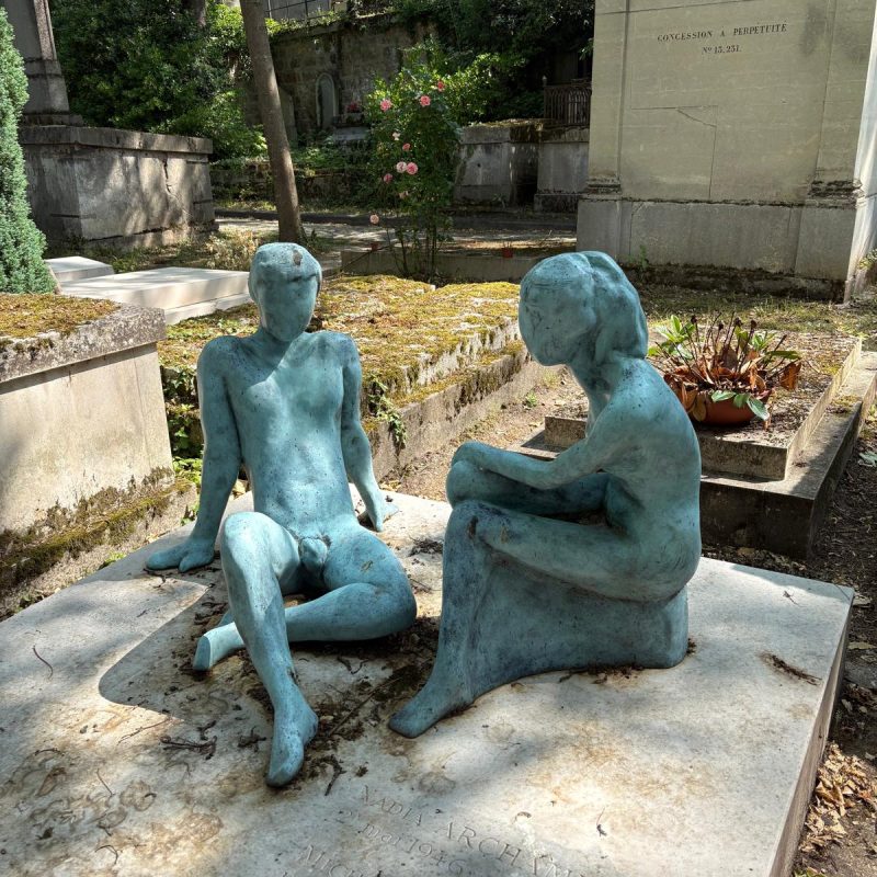 An unusual funeral sculpture